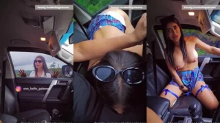Anabella Blows Her Husband While He Drives