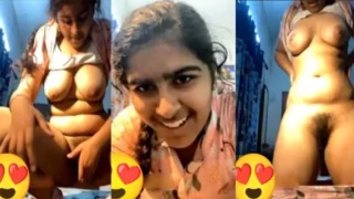 Beautiful Tamil Girl Showing – Fingering Her Pussy – Indian porn video