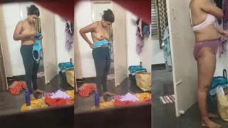 Desi Sexy Mallu Changing Clothes Record Her Bro – Indian porn video