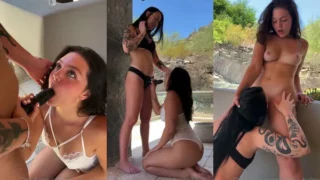Hazey Haley X Anastasiagoth Strap On Black Didlo Lesbian Sex