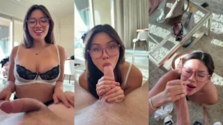 Jezzi.Xo Gives Messy Head With Her Glasses On