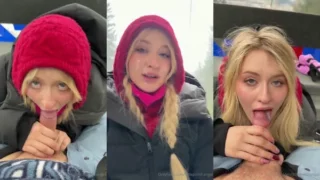 Lena Polanski NEW PPV Sucking The Cum Out In The Cable Car