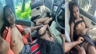 Mallu Young Slim GF Fucking Captured On Car – Indian porn video