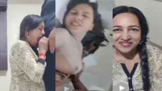 Milf Giving Blowjob Fucking in Missionary Doggy – Indian porn video