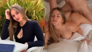 A young Russian girl experiences a powerful orgasm during home sex