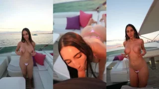 Izzy Green Gets Pounded On A Boat During Sunset